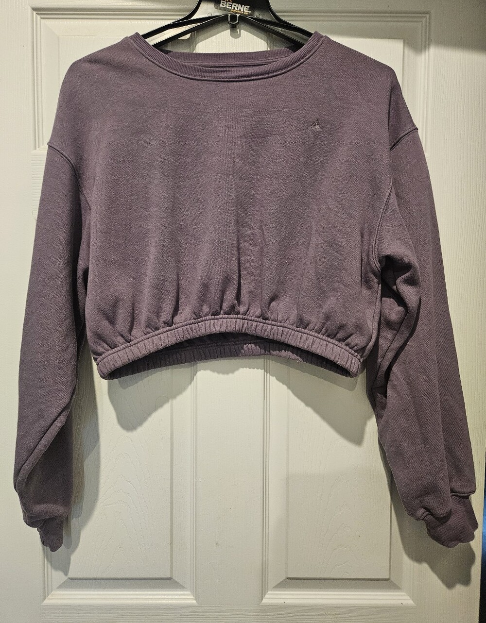 Vitality Cropped Purple Sweatshirt